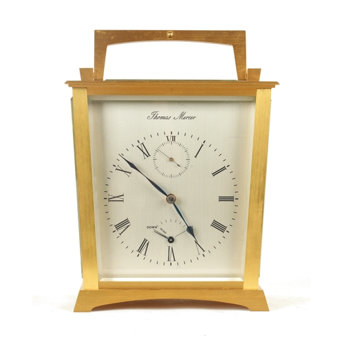 654 - THOMAS MERCER, ST. ALBANS. No. 1199. A 1970s ENGLISH GILT BRASS EIGHT-DAY CHRONOMETER CARRIAGE TIMEP... 