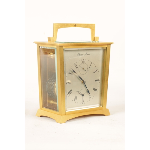 654 - THOMAS MERCER, ST. ALBANS. No. 1199. A 1970s ENGLISH GILT BRASS EIGHT-DAY CHRONOMETER CARRIAGE TIMEP... 