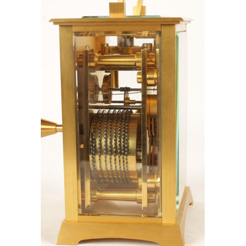 654 - THOMAS MERCER, ST. ALBANS. No. 1199. A 1970s ENGLISH GILT BRASS EIGHT-DAY CHRONOMETER CARRIAGE TIMEP... 