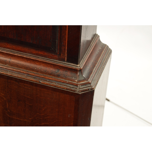 758 - E. BURTON, KENDAL. A LATE GEORGE III EIGHT DAY LONGCASE CLOCK the oaks and mahogany case with swan n... 