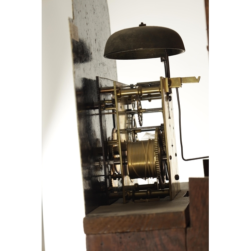 758 - E. BURTON, KENDAL. A LATE GEORGE III EIGHT DAY LONGCASE CLOCK the oaks and mahogany case with swan n... 