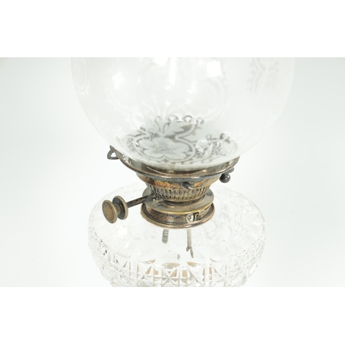 283 - AN EDWARDIAN SILVER OIL LAMP With fluted tapering stem and shaped base - Hawksworth, Eyre & Co Ltd. ... 