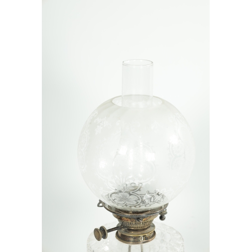 283 - AN EDWARDIAN SILVER OIL LAMP With fluted tapering stem and shaped base - Hawksworth, Eyre & Co Ltd. ... 