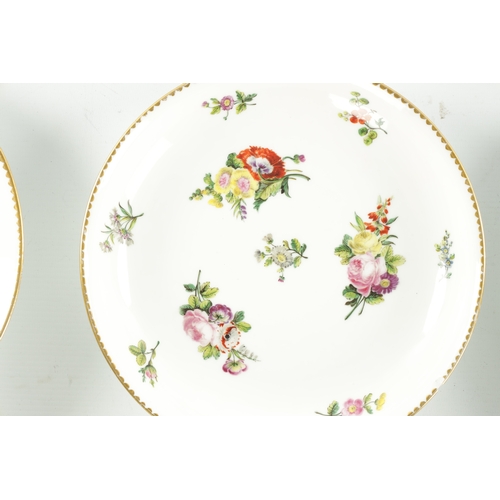 17 - A COLLECTION OF NINE MEISSEN STYLE FLORAL DINNER PLATES