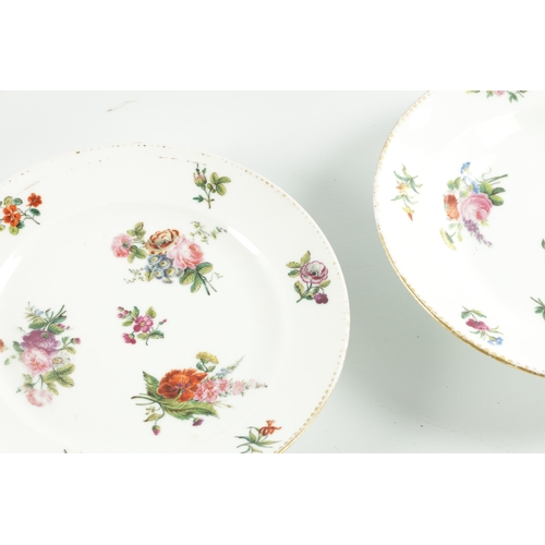 17 - A COLLECTION OF NINE MEISSEN STYLE FLORAL DINNER PLATES