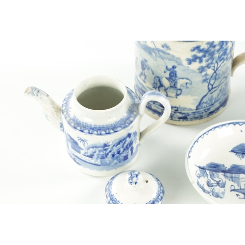 50 - A COLLECTION OF VARIOUS 19TH CENTURY PEARLWARE ITEMS (mug 10cm high )