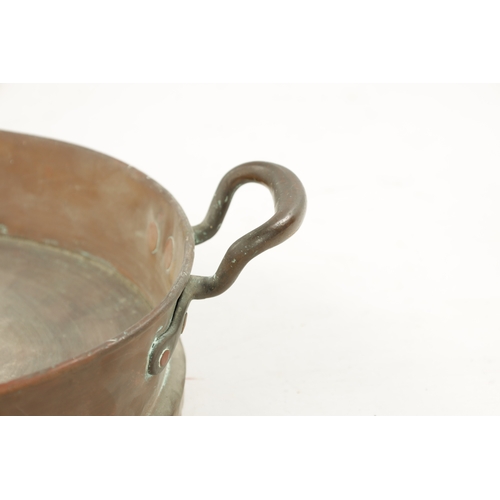 186 - A 19TH CENTURY OVAL COPPER FISH KETTLE LID (71cm wide 40cm deep)