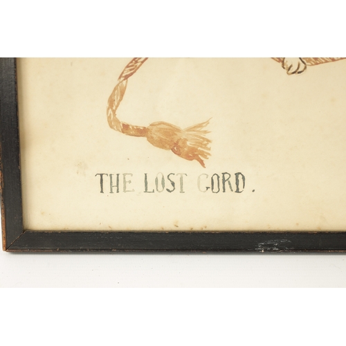 319 - A PAIR OF EARLY 20TH CENTURY WATERCOLOURS OF CHILDREN entitled 'the lost chord' and 'delayed at the ... 