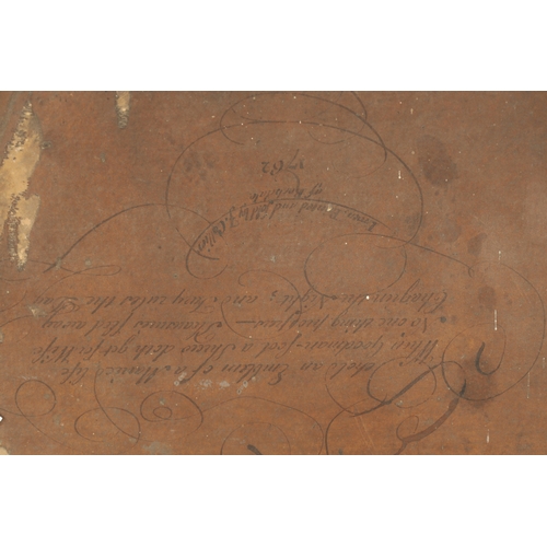 331 - ATT. TIM BOBBIN ALIAS JOHN COLLIER (1708 - 1786) INSCRIBED ON REVERSE AND DATED 1762 