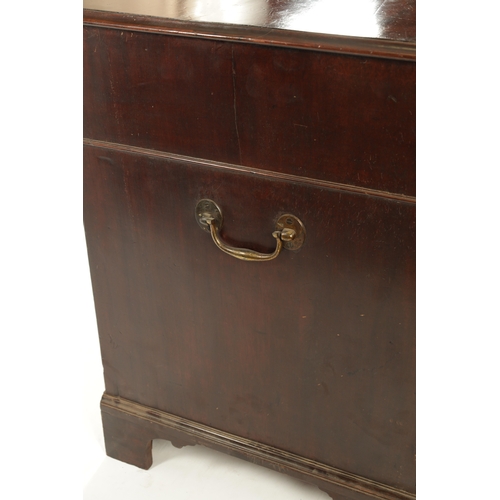 40 - A GEORGE III MAHOGANY GENTLEMAN’S LIBRARY CHEST WITH SECRETAIRE DRAWER with sliding adjustable leath... 