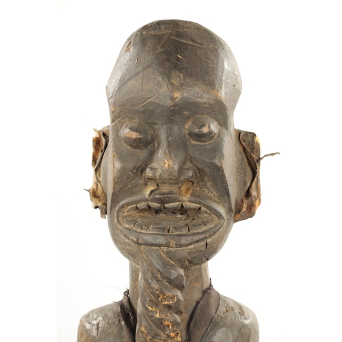 54 - AN ANTIQUE NIGERIAN MALE FERTILITY FIGURE from the Eric Mayes Collection (87cm high)