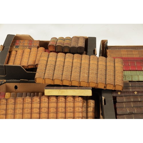 65 - A LARGE SELECTION OF LEATHER BACKED FAUX BOOKS