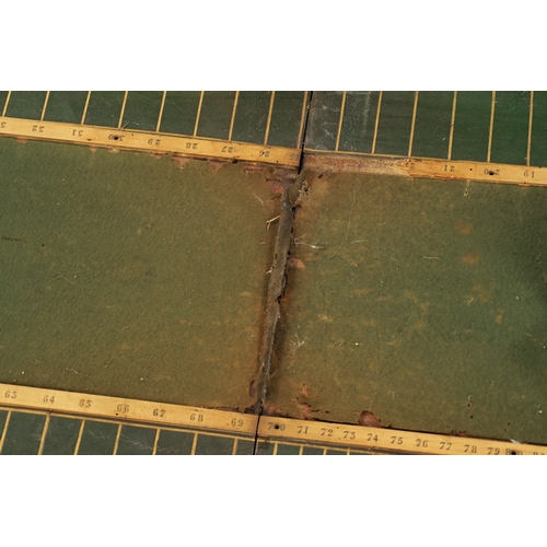 87 - AN EARLY 19TH CENTURY TOTOPOLY RACING BOARD AND BOX OF LEAD HORSES (track is 65cm wide 162cm wide)