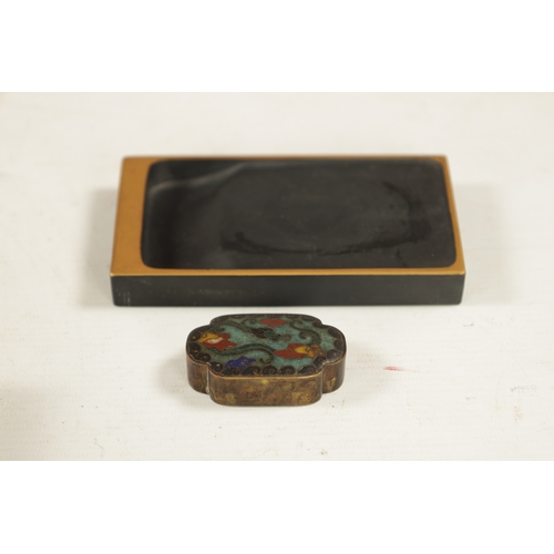 491 - A FINE JAPANESE MEIJI PERIOD LACQUER WORK SUZURIBAKO (WRITING BOX) decorated with farm workers to th... 