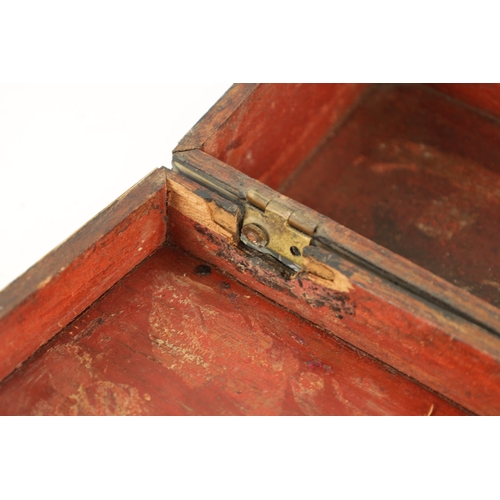 504 - A RARE 17TH/18TH CENTURY INDO PORTUGUESE INLAID CASKET Finely decorated with abalone shell inlay and... 