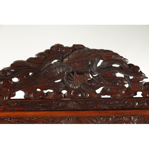 585 - A FINE JAPENESE MEIJI PERIOD CARVED HARDWOOD SHIBIYAMA COLLECTOR’S CABINET comprising of sliding shi... 