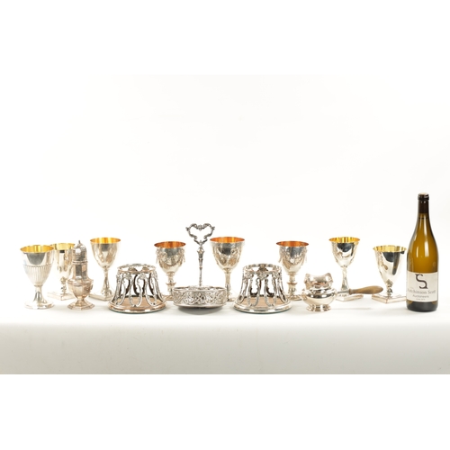 687 - A COLLECTION OF LATE 18TH/19TH CENTURY OLD SHEFFIELD AND OTHER SILVER PLATED WARES comprising three ... 