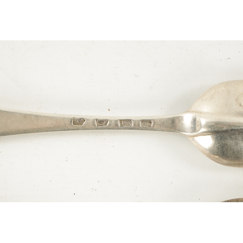 720 - A QUEEN ANNE SILVER RATTAIL TABLESPOONS and two others, A Queen Anne spoon by Isaac Davenport, Londo... 