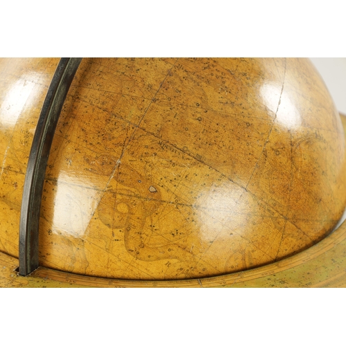 781 - A 19TH CENTURY 16” CARY CELESTIAL LIBRARY GLOBE on mahogany stand with turned baluster legs (58cm hi... 