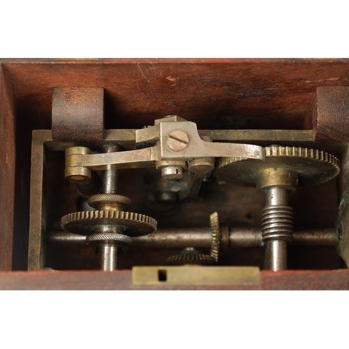 785 - A 19TH CENTURY MAHOGANY CASED SIGNED ELECTRIC VOLTMETER with engraved calibrated dial together with ... 