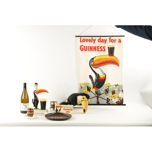 1009 - A CARLTON GUINNESS ADVERTISING TABLE LAMP, A GUINNESS ASHTRAY AND VARIOUS OTHER RELATED ITEMS (the l... 