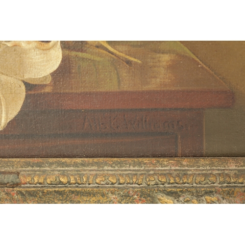 1147 - ALBERT WILLIAMS (1922-2010). A PAIR OF STILL LIFE OIL ON CANVAS. signed - in gilt swept frames (50.5... 