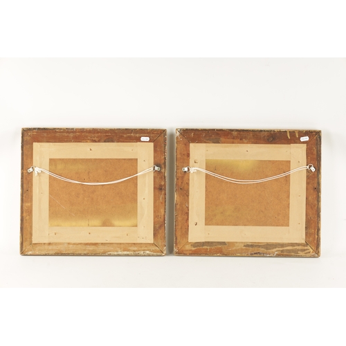 1168 - E.K. REDMORE. A PAIR OF 19TH CENTURY OIL ON PANELS depicting seascapes - mounted in gilt moulded fra... 