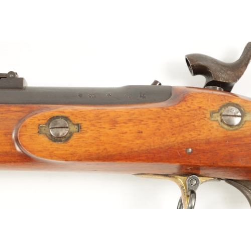 805 - A MID 19TH CENTURY ENFIELD 1860 PATTERN THREE BAND PERCUSSION MUSKET BY TOWER having a 96cm barrel w... 