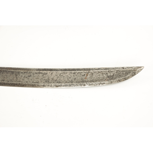 813 - A 1796 PRESENTATION OFFICER'S SWORD the curved fullered damascus blade with presentation cartouche, ... 