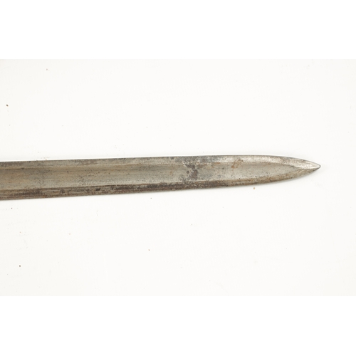 814 - AN EARLY 19TH CENTURY BRITISH FIVE-BALL SPADROON the single-edged steel blade, engraved with crowned... 