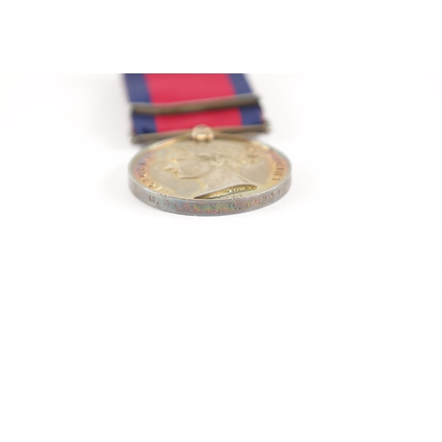 824 - A MILITARY GENERAL SERVICE MEDAL 1793-1814 WITH TWO CLASPS presented to G. WARRIS, R. ARTY. DRIVERS,... 