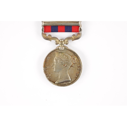 827 - AN INDIAN GENERAL SERVICE MEDAL 1854-95 WITH ONE CLASP presented to 469 PTE. MANOAH GLOTHIER. 4 BN. ... 