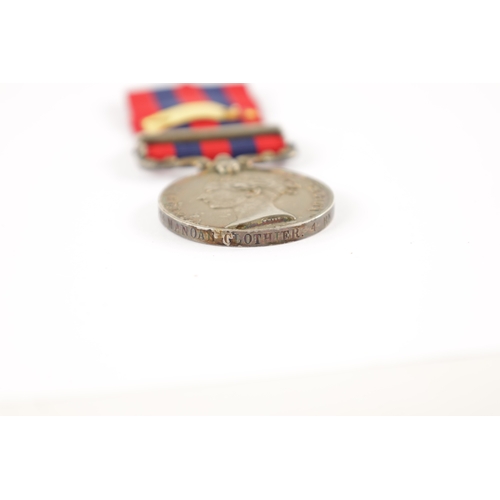 827 - AN INDIAN GENERAL SERVICE MEDAL 1854-95 WITH ONE CLASP presented to 469 PTE. MANOAH GLOTHIER. 4 BN. ... 