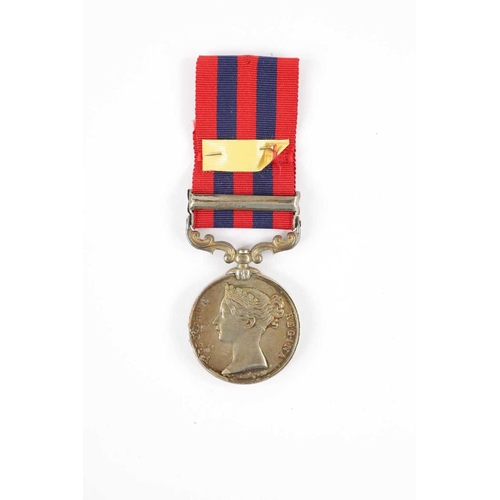 827 - AN INDIAN GENERAL SERVICE MEDAL 1854-95 WITH ONE CLASP presented to 469 PTE. MANOAH GLOTHIER. 4 BN. ... 