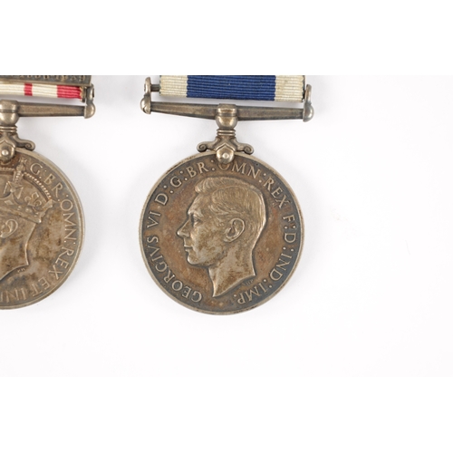 829 - A GEORGE VI NAVAL GENERAL SERVICE MEDAL WITH PALESTINE 1936-1939 CLASP AND ROYAL NAVY LONG SERVICE p... 