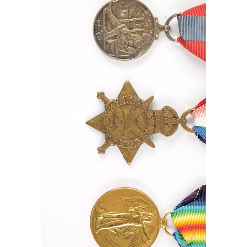 834 - A GROUP OF FIVE WW1 MEDALS presented to 2359 PTE. WILLIAM CHARLES BARR, LAN. FUS. Comprising of The ... 