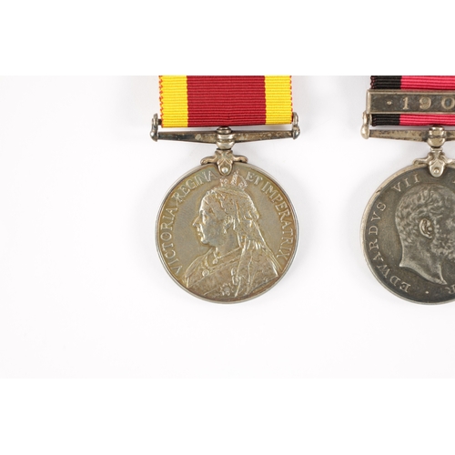 835 - A COLLECTION OF THREE MEDALS a China 1900 Medal presented to H.W. TURNER. PTE. R.M. H.M.S. ROSARIO. ... 