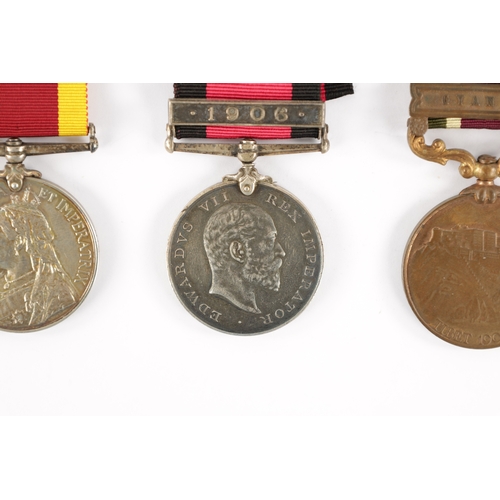 835 - A COLLECTION OF THREE MEDALS a China 1900 Medal presented to H.W. TURNER. PTE. R.M. H.M.S. ROSARIO. ... 