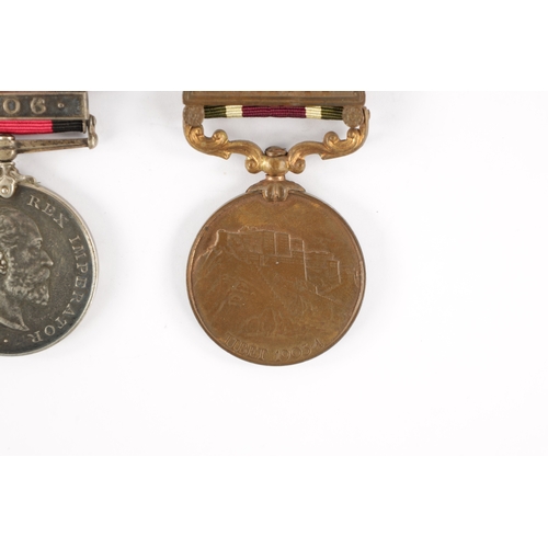 835 - A COLLECTION OF THREE MEDALS a China 1900 Medal presented to H.W. TURNER. PTE. R.M. H.M.S. ROSARIO. ... 