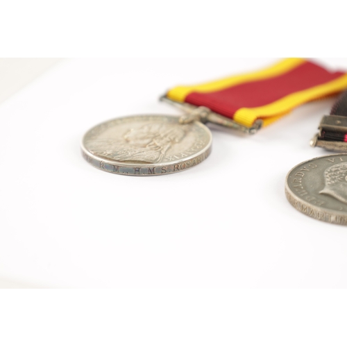 835 - A COLLECTION OF THREE MEDALS a China 1900 Medal presented to H.W. TURNER. PTE. R.M. H.M.S. ROSARIO. ... 