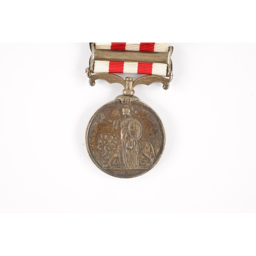 837 - INDIAN MUTINY MEDAL 1857-59 WITH ONE CLASP presented to PRIVATE. BABUNKHA. ARTY DRIVER. Clasp for 'C... 