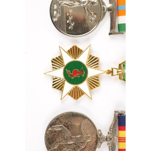 838 - A COLLECTION OF SIX VARIOUS MEDALS including a Gulf War Medal presented to 24643958 PTE D J DRAIN RA... 