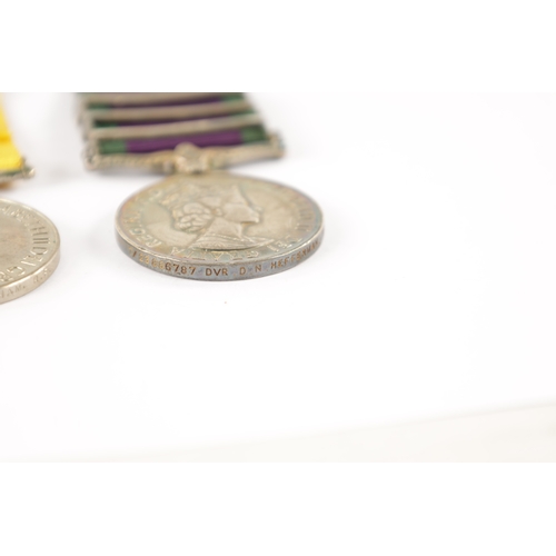 841 - TWO GENERAL SERVICE MEDALS AND A BRITISH KOREA MEDAL a General service medal with Cyprus clasp prese... 