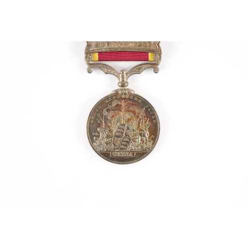 842 - SECOND CHINA WAR MEDAL WITH TWO CLASPS unnamed, two clasps for 'TAKU FORTS 1858, and CANTON 1857' (3... 