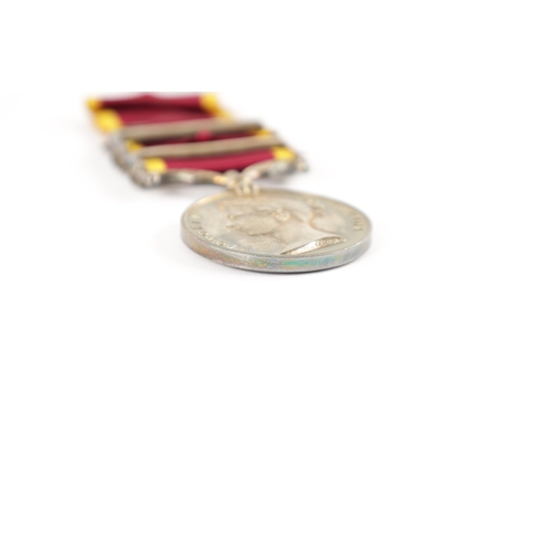 842 - SECOND CHINA WAR MEDAL WITH TWO CLASPS unnamed, two clasps for 'TAKU FORTS 1858, and CANTON 1857' (3... 