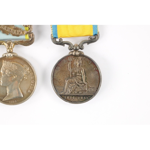 843 - A CRIMEA 1854-56 MEDAL WITH THREE CLASPS presented to J. LYNCH. 57TH REGT. With three clasps for 'SE... 