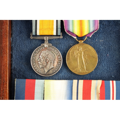 845 - A CASED GROUP OF 1ST AND 2ND WORLD WAR MEDALS awarded to 218541 SPR.J. DIXON. R.E. Comprising of a W... 