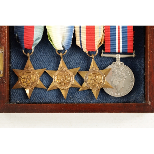 845 - A CASED GROUP OF 1ST AND 2ND WORLD WAR MEDALS awarded to 218541 SPR.J. DIXON. R.E. Comprising of a W... 