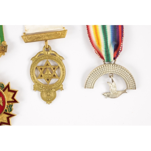 849 - A COLLECTION OF MASONIC AND ORDER OF THE BUFFALOES MEDALS in various designs including silver and en... 