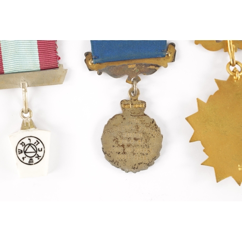 849 - A COLLECTION OF MASONIC AND ORDER OF THE BUFFALOES MEDALS in various designs including silver and en... 